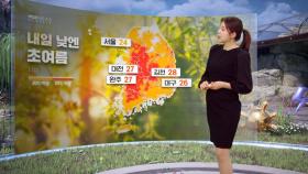[날씨] 내일 낮엔 초여름‥경기·강원 비