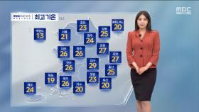 [날씨] 이른 여름 더위‥주말 오전 전국 차츰 비 5~20mm