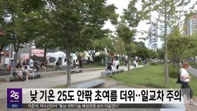 낮 기온 25도 안팎 초여름 더위‥일교차 주의