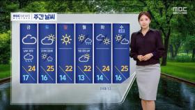 [날씨] 오후 초여름 더위 25도 웃돌아‥내일 비 오며 고온 주춤