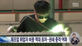 제조업 취업자 비중 역대 최저‥미국 관세 '충격파'