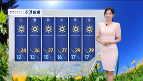 [날씨] 밤부터 차츰 비‥주말, 전국 대부분 비
