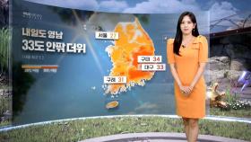 [날씨] 내일도 더위 이어져‥오전~낮 경기·강원 비