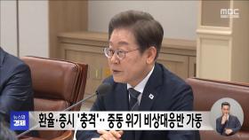 환율·증시 '충격'‥중동 위기 비상대응반 가동