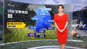 [날씨] 내일 오후까지 비‥일~월 전국 또 비