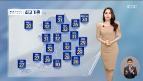 [날씨] 경기, 올 첫 폭염주의보‥휴일, 전국 차츰 비