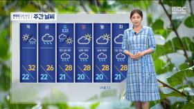 [날씨] 밤까지 내륙 소나기‥습도 높아 더위 불쾌감
