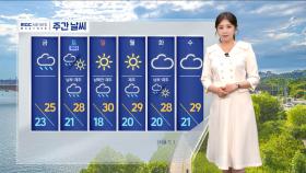 [날씨] 폭우 집중 시점 시간당 최대 50mm‥내일 저녁~모레 오전 중부·전북