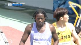 [스포츠 영상] 비웨사, 전국육상선수권 남자 100m 우승‥'2개 대회 연속'