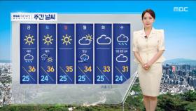 [날씨] 서울, 나흘째 폭염경보‥호남·경남·제주5~30mm 소나기