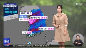 충청, 기록적 폭우‥이 시각 기상센터