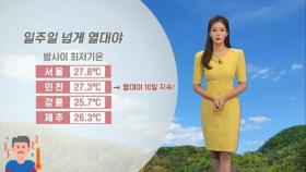 인천 열대야 장기간 지속…주말 전국에 비