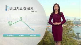 수도권 오전까지 산발적 비…이후 찬 공기 남하