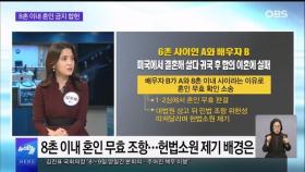 [OBS 뉴스오늘] 8촌 이내 혼인 금지 합헌