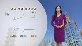 주말 아침 0도 안팎 추위…내륙 중심 서리·얼음