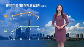 내일 초여름 더위, 큰 일교차…전국 오존 주의