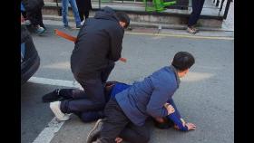 [영상] 오세훈, 습격당할 뻔…흉기 든 50대 남성 현장서 체포