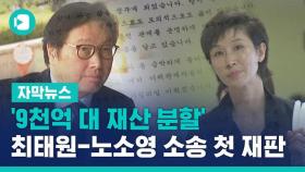 [비디오머그] '9천억 대 재산 분할' 최태원-노소영 이혼 소송 첫 재판