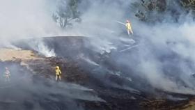 [제보] 세계자연유산 성산일출봉 화재…바람에 오름 능선까지 번져