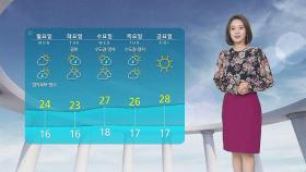 [날씨] 남부 지방에 비…서울 한낮 28도