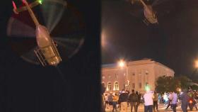 [영상] 워싱턴DC 시위에 군 전투헬기까지 투입…'초저공비행'