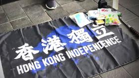 '홍콩 독립' 깃발, 이젠 체포했다…보안법 위반 1호