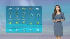 [날씨] 남부 오락가락 빗방울…서울 28도·대구 23도
