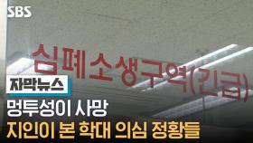 [단독] 멍투성이 사망…지인이 본 학대 의심 정황들