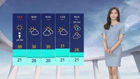 [날씨] '서울 31도' 한여름 더위…영남 일부 밤까지 비