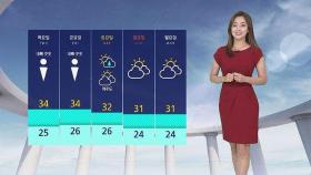 [날씨] 서울 체감 34도까지…때때로 곳곳 소나기 소식