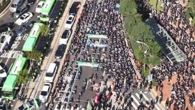 2만 7천 명 서대문 기습 시위…민주노총 
