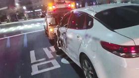 음주차량 중앙선 넘어 택시 충돌…1명 부상