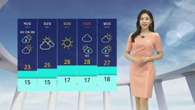 [날씨] 강원 남부 · 경북 내륙 '소나기'…내일 밤부터 비