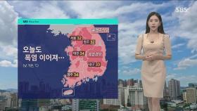 [날씨] 33도 안팎 '찜통더위' 계속…전국 대부분 소나기