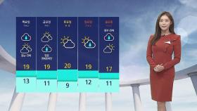[날씨] 서울 낮 최고 '18도'…주말까지 '쌀쌀'