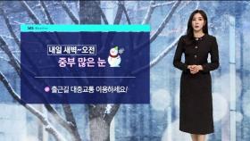 [날씨] 출근길 중부에 많은 눈…수도권 서부 등 최대 7cm