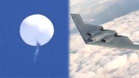 [영상] 미국 하늘 두둥실 날던 중국 풍선 '박살' 나는 순간 포착