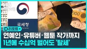 [D리포트] 고수익에도 세금 안 낸 연예인 · 유튜버 조사