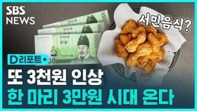 [D리포트] 배달 치킨 1마리 3만 원 육박…교촌치킨 최대 3천 원↑