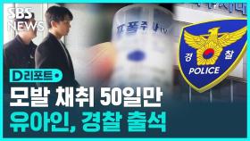 [D리포트] 모발 채취 50일 만…'4종 마약 투약 혐의' 유아인 경찰 출석