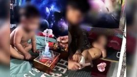 3살 아기가 약물 흡입하는 영상 확산…