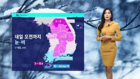 [날씨] 서울 등 중부 눈 최대 5㎝…제주 산지 최대 15㎝