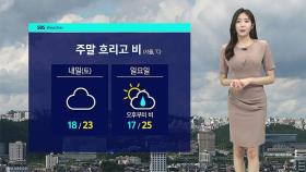 [날씨] 주말 흐리고 비…내일 서울 낮 23도 '더위 주춤'