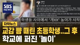 [자막뉴스] 교감 뺨 때리고 침뱉은 초등학생…그 후 학교에 번진 놀이