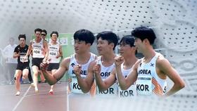 남자 계주 400m 대표팀, 10년 만에 한국기록 경신
