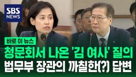 [바로이뉴스] 청문회서 나온 '김 여사' 질의…법무부 장관의 까칠한(?) 답변