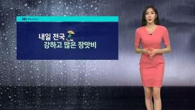 [날씨] 내일 강하고 많은 장맛비…'서울 낮 25도' 더위 주춤