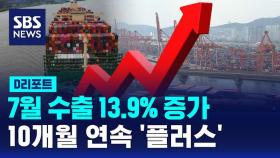 [D리포트] 7월 수출 13.9% 증가…무역수지 36.2억 달러 흑자