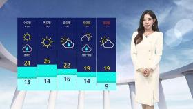 [날씨] 전국 대부분 5~20㎜ 가을비…낮 기온 25℃ 안팎