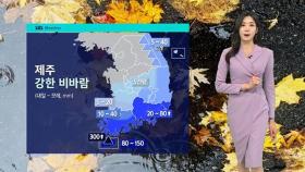 [날씨] 남부·제주에 비…벼락 동반 호우 주의